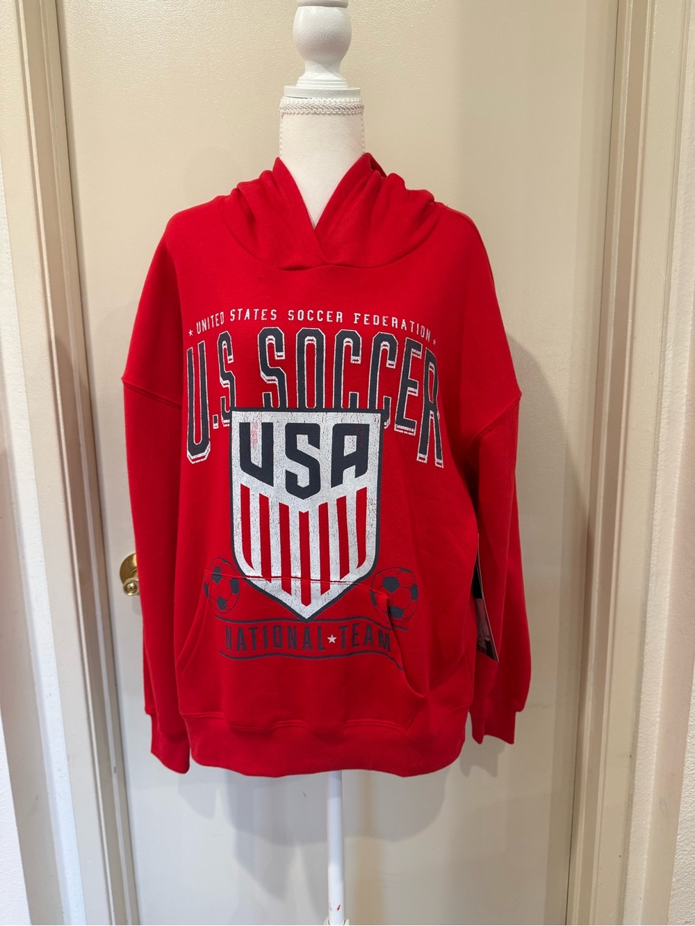 Unisex USA Soccer Red Hoodie National Team Pullover NWTS Men’s XS Or Women’s S